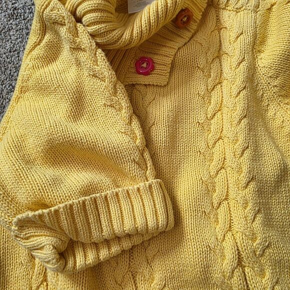 Gymboree Girls Size 10 Skirt Sweater Outfit Yellow Plaid Short Sleeve Buttons - Picture 4 of 10